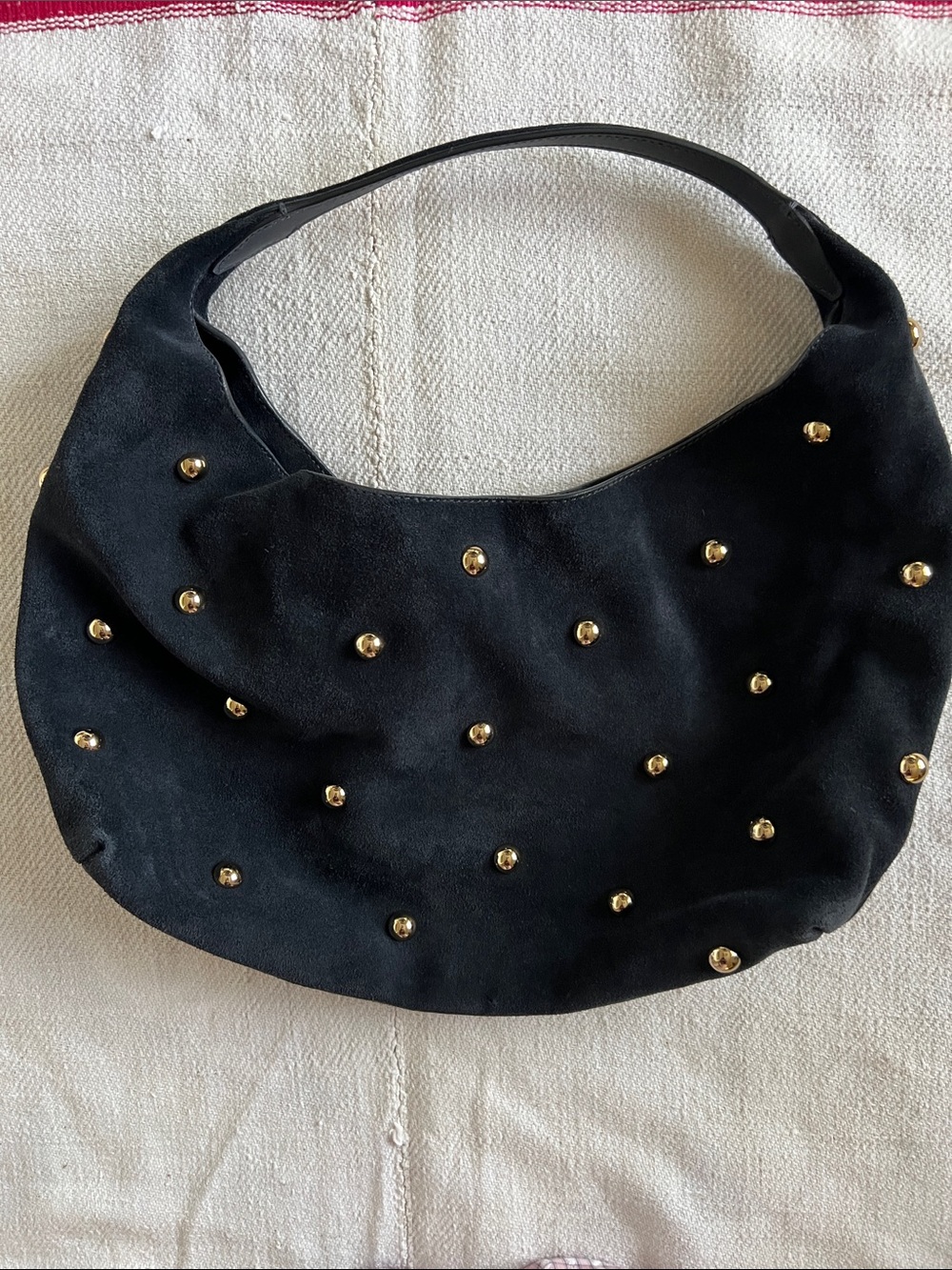 Madewell Studded Suede Shoulder Bag